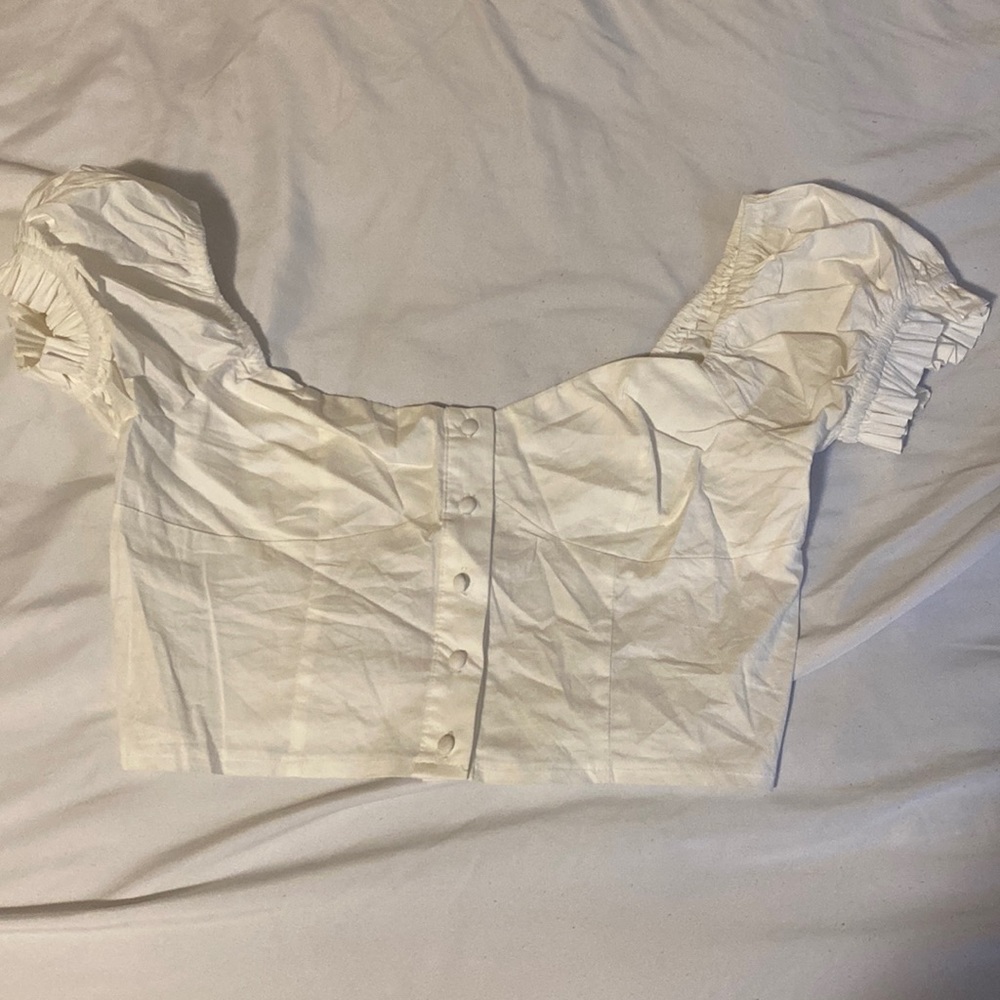 Forever 21 M white corset top
